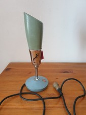 Microphone années 60 PYE PTC 4001 métal chromé et gris 9x25 cm