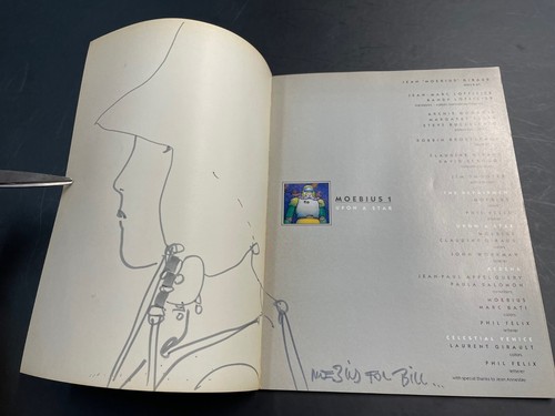 Moebius sketch and signature - moebius,