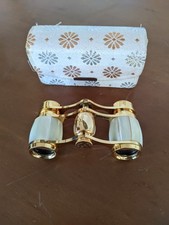 Jumelles d’opéra theatre en laiton et nacre opéra glass verre  power optical 2.5