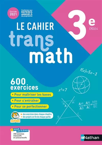 Cahier transmath - cahier, 3e
