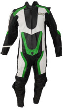 Combinaison En Cuir Intégrale Monopiece 1 Pièce Pour Moto Avec Bosse Protections