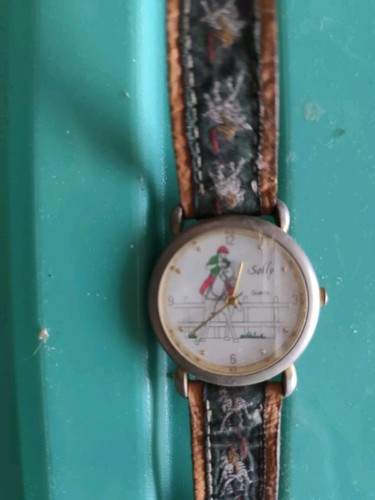Vintage horse racing watch - horse,