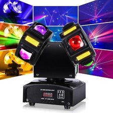 120W Lampe de Scène, Double Tête Lumiere Dj, Lumière de Discothèque, DMX512 LED