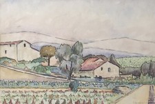 Abel LAUVRAY "Paysage de