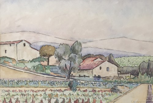 Abel lauvray paysage de - lauvray, "paysage