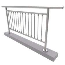 Balustrade Inox Vertical Remplissage Perpendiculaire Ensemble Barre Terrasse V2A