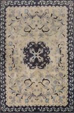 Tapis Floral Art Déco Chinois