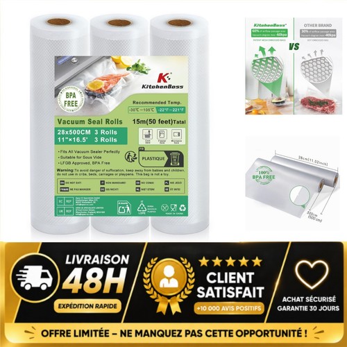 Kitchenboss rouleaux sous - rouleaux, vide
