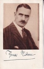 Thomas Mann - Prix Nobel de littérature 1929 - Carte avec tableau - originale...