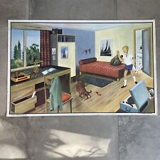 Affiche scolaire HACHETTE - 1 La chambre d'enfant 2 Le Cirque - 65*100 cm