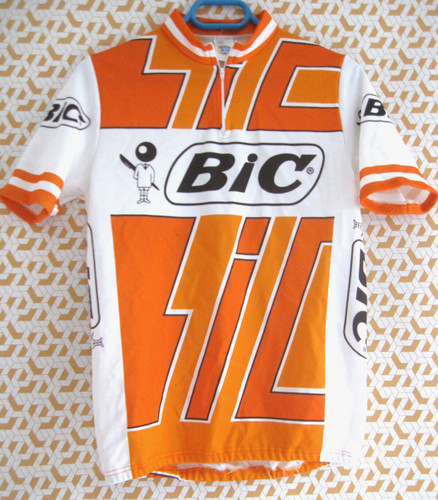 Maillot cycliste bic orange - maillot,