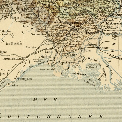 Atlas carte géographique gard - atlas,