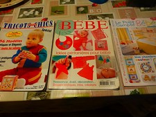 lot 3 grands catalogues layette tricotée bébé,, déco chambre ,naissance-4ans 