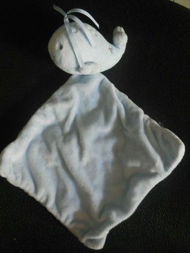 Doudou plat baleine bleu - doudou,