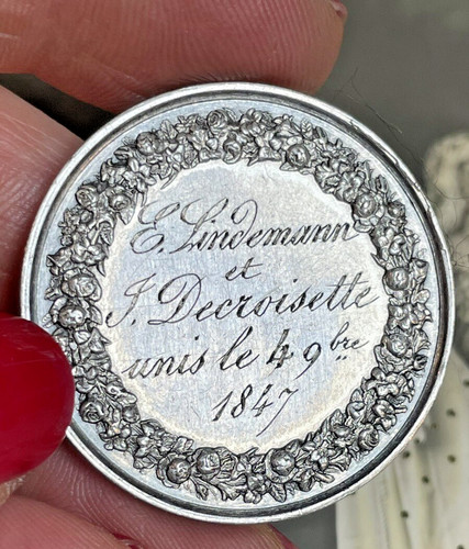 Médaille argent xix 1847 - médaille,