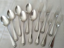 CHRISTOFLE COUVERTS A ENTREMET BERAIN MAROT ARGENTÉ Coquille fourchette cuillère