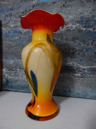Vase verre carlo moretti - vase,