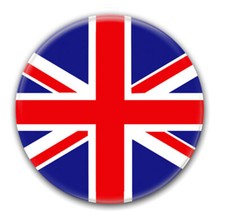 Badge Union Jack British Drapeau Anglais UK English Flag England Punk Rockabilly