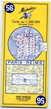 Ancienne carte MICHELIN n° 56 - Paris Reims - 1969 - Excellent état