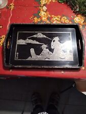 Plateau Bois Laque Japon