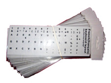 Autocollant Clavier AZERTY lettres sticker Touche Français Blanc PC Ordinateur