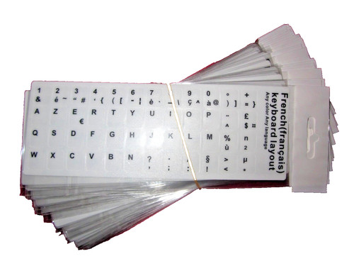 Autocollant clavier azerty - autocollant,