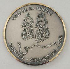 médaille Cyclisme. cycling. Saint-Lo Strasbourg 1991