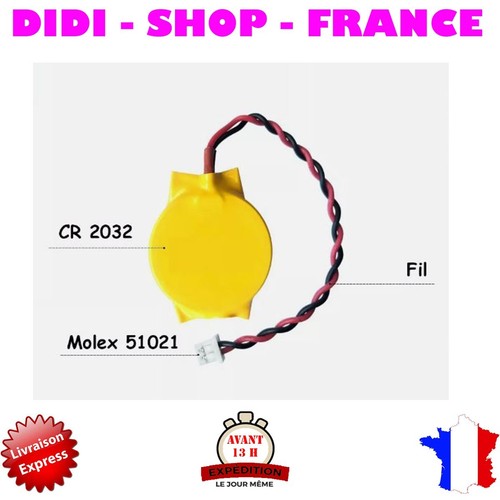 Pile bios cr2032 avec - pile,