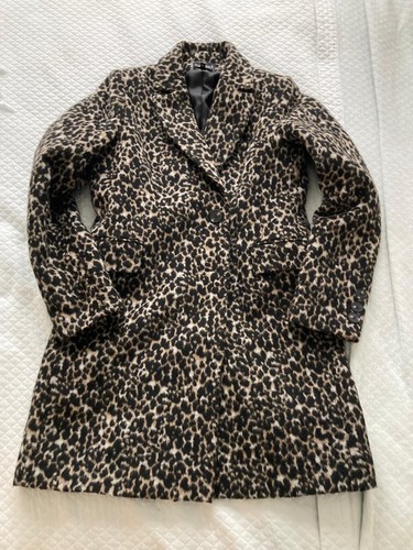 Manteau laine léopard - , caroll