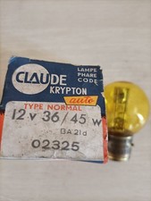 AMPOULE MOTO ANCIENNE MOTOBECANE TERROT PEUGEOT..12 VOLTS 36/45..