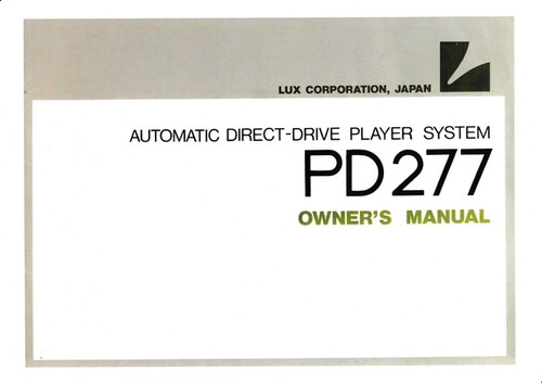 Owner manual anleitung pour - owner's,