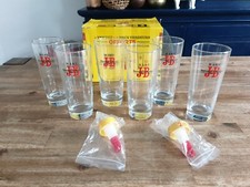 Lot 6 Verres + 2 Becs Verseurs 2cl ( RARE J&B - JB - JUSTERINI & BROOKS ) - NEUF