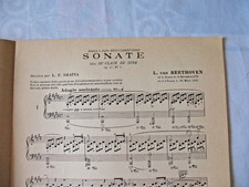 BEETHOVEN SONATE CLAIR DE LUNE OP 27 L.E. GRATIA  Partition   Edit PHILIPPO