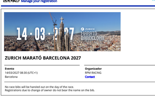 Dossard marathon barcelone - dossard,