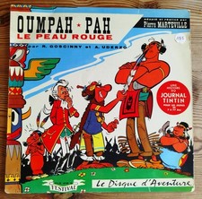 Rare vinyle 33rpm 25 cm Oumpah-pah Le Peau Rouge Journal Tintin Festival Fld 218