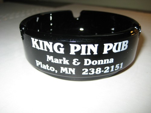Vintage KING PIN PUB Ashtray -