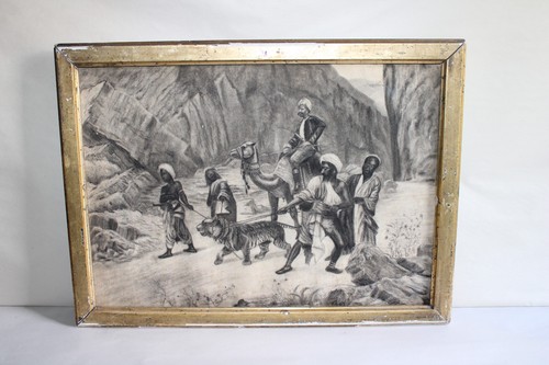 Ancienne dessin crayon - , fusain