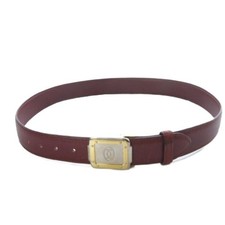 Must de Cartier Authentique Bordeaux 2C Logo Boucle Ceinture Rouge Accessoire...