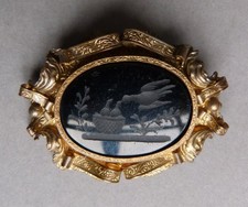 Broche camée intaille 19e