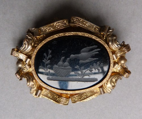 Broche camée intaille - , 19e