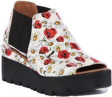 Justinreess Angleterre 7100 Chelsea Cuir Femmes Sandales Blanches 5 - 10