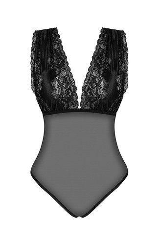 Body dentelle tulle - body,