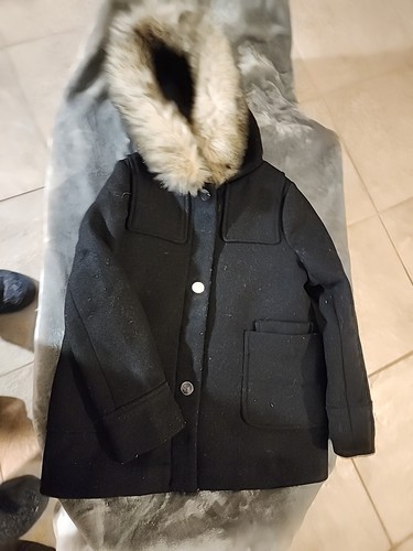Zara girls faux fur hooded - girls,