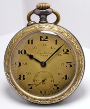 MONTRE ANCIENNE GOUSSET TRIB REGULATEUR METAL VINTAGE 1890 FRENCH POCKET WATCH