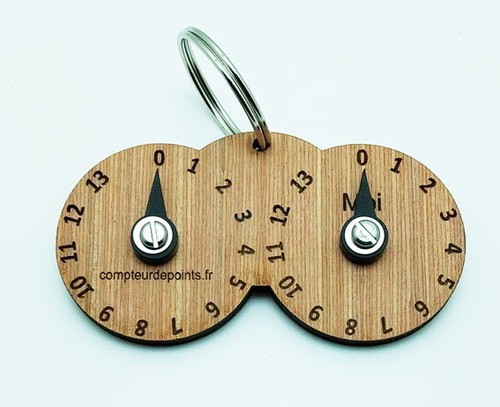 Compteur points bois - compteur, en