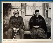 Vieux couple breton Michel THERSIQUEL  photo document cutout