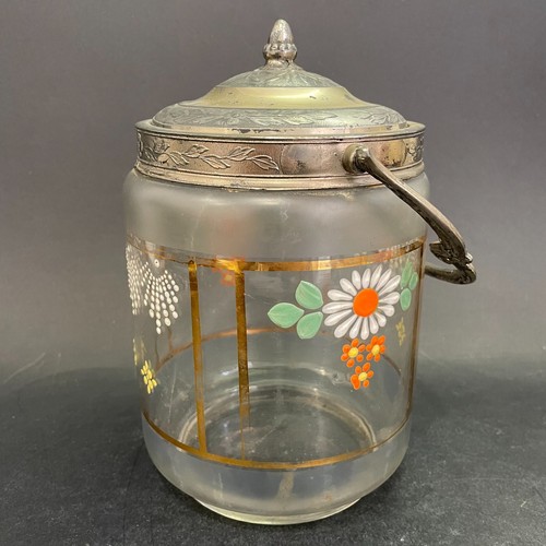 Pot biscuits verre peint - en,