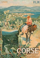 Affiche ancienne de DELLEPIANE Corse (56 x 80 cm)