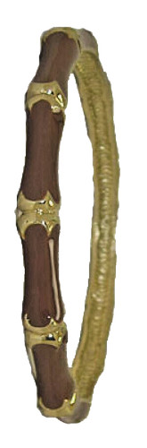 Bracelet bangle jaune - or,