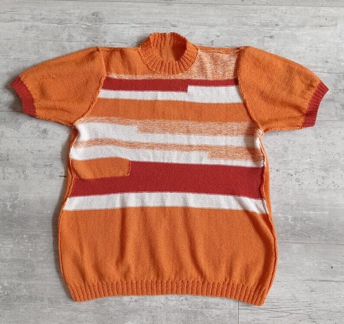 Pull vintage manches courtes